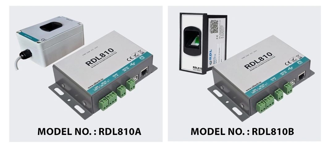 Hardware Models — RDL810A (Panel Mount) & RDL810B (DIN Rail Mount)