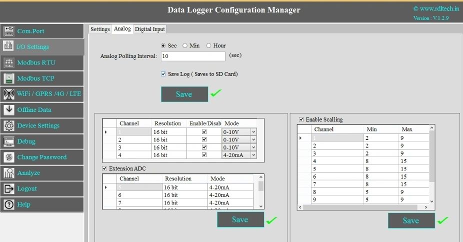 Data Logger Configuration Manager