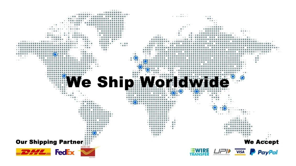 We Ship Worldwide — shipping partners and payment methods